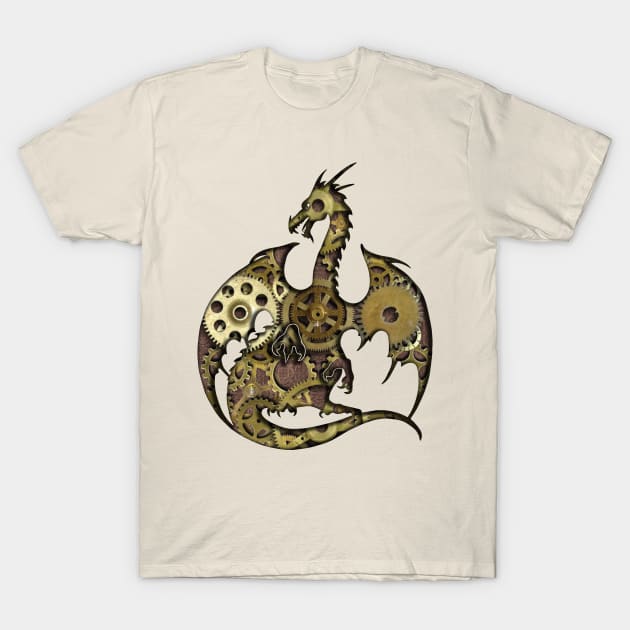 Clockwork Dragon T-Shirt by ferinefire